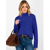 image:imageANRABESS Womens Long Sleeve Mock Neck Cropped Pullover Sweaters LightweightRoyal Blue