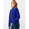 image:imageANRABESS Womens Long Sleeve Mock Neck Cropped Pullover Sweaters LightweightRoyal Blue