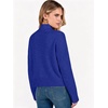 image:imageANRABESS Womens Long Sleeve Mock Neck Cropped Pullover Sweaters LightweightRoyal Blue