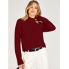 image:imageANRABESS Womens Long Sleeve Mock Neck Pullover SweatersBrick Red