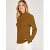 image:imageANRABESS Womens Long Sleeve Mock Neck Pullover SweatersCaramel
