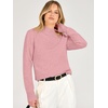 image:imageANRABESS Womens Long Sleeve Mock Neck Pullover SweatersCoral Pink