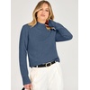 image:imageANRABESS Womens Long Sleeve Mock Neck Pullover SweatersDeep Blue