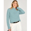 image:imageANRABESS Womens Long Sleeve Mock Neck Pullover SweatersLight Blue
