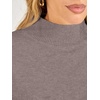 image:imageANRABESS Womens Long Sleeve Mock Neck Pullover SweatersNutmeg