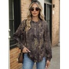 image:imageANRABESS Womens Sweatshirt Printed Fleece Henley Tops 2026 Fall OutfitsVintage Brown