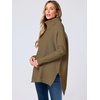 image:imageANRABESS Womens Turtleneck Oversized Sweaters Fall OutfitsCamel