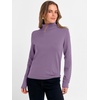 image:imageANRABESS Womens Turtleneck Wool Blend Lightweight SweatersGrey Purple