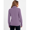 image:imageANRABESS Womens Turtleneck Wool Blend Lightweight SweatersGrey Purple