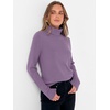 image:imageANRABESS Womens Turtleneck Wool Blend Lightweight SweatersGrey Purple