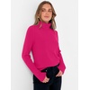 image:imageANRABESS Womens Turtleneck Wool Blend Lightweight SweatersHot Pink