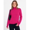 image:imageANRABESS Womens Turtleneck Wool Blend Lightweight SweatersHot Pink