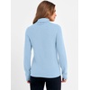 image:imageANRABESS Womens Turtleneck Wool Blend Lightweight SweatersLight Blue