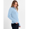 image:imageANRABESS Womens Turtleneck Wool Blend Lightweight SweatersLight Blue