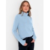 image:imageANRABESS Womens Turtleneck Wool Blend Lightweight SweatersLight Blue
