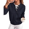 image:imageANRABESS Sweaters for Women 2026 Fall Long Sleeve Lightweight Pullover TopsNavy Blue Striped