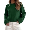 image:imageANRABESS Sweaters for Women Cropped Fall Lightweight PulloverForest Green