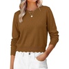 image:imageANRABESS Sweaters for Women Fall Long Sleeve LightweightCaramel
