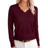 image:imageANRABESS Sweaters for Women Lightweight Fall CroppedDark Red