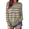 Sage Cream Black Stripe