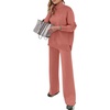 image:imageANRABESS Womens 2 Piece Outfits Sweater Matching Lounge SetsRust