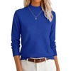 image:imageANRABESS Womens Long Sleeve Mock Neck Pullover SweatersRoyal Blue