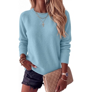 image:imageANRABESS Sweater for Women Lightweight Knit Pullover 2026 Fall OutfitsLight Blue