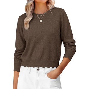 image:imageANRABESS Sweaters for Women Fall Long Sleeve LightweightBrown