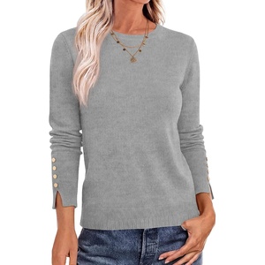 image:imageANRABESS Sweaters for Women Lightweight Buttons Long Sleeve Fall OutfitsGrey