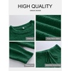image:imageANRABESS Lounge Sets for Women Fuzzy Fleece Pajama SetDark Green