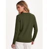 image:imageANRABESS Women Fall Long Sleeve V Neck Lightweight SweatersArmy Green