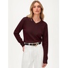 image:imageANRABESS Women Fall Long Sleeve V Neck Lightweight SweatersDrak Red