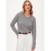 image:imageANRABESS Women Fall Long Sleeve V Neck Lightweight SweatersGrey