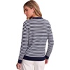 image:imageANRABESS Women Fall Long Sleeve V Neck Lightweight SweatersNavy White Stripe