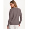 image:imageANRABESS Women Fall Long Sleeve V Neck Lightweight SweatersNutmeg