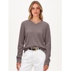 image:imageANRABESS Women Fall Long Sleeve V Neck Lightweight SweatersNutmeg