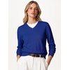 image:imageANRABESS Women Fall Long Sleeve V Neck Lightweight SweatersRoyal Blue