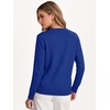 image:imageANRABESS Women Fall Long Sleeve V Neck Lightweight SweatersRoyal Blue