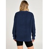 image:imageANRABESS Womens Fuzzy Sherpa Sweatshirts Henley V Nek Fleece PulloverNavy Blue