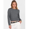 image:imageANRABESS Womens Long Sleeve Cropped Crew Neck Lightweight Fall SweatersDark Grey