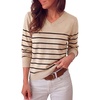 Beige Black Stripe