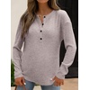image:imageANRABESS Long Sleeve Shirts for Women Fall Henley Tops Dressy Casual BlouseDusty Apricot