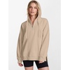 image:imageANRABESS Hoodies for Women Oversized Quarter Zip PulloverBeige
