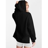 image:imageANRABESS Hoodies for Women Oversized Quarter Zip PulloverBlack