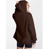 image:imageANRABESS Hoodies for Women Oversized Quarter Zip PulloverCoffee