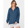 image:imageANRABESS Hoodies for Women Oversized Quarter Zip PulloverGray Blue
