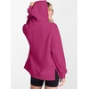image:imageANRABESS Hoodies for Women Oversized Quarter Zip PulloverRose Red