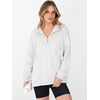 image:imageANRABESS Hoodies for Women Oversized Quarter Zip PulloverWhite