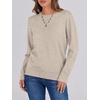 image:imageANRABESS Sweaters for Women Long Sleeve Lightweight Fall OutfitsAlmond