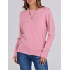 image:imageANRABESS Sweaters for Women Long Sleeve Lightweight Fall OutfitsCoral Pink